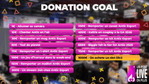 Donations Goals - Un P'tit Live en Plus