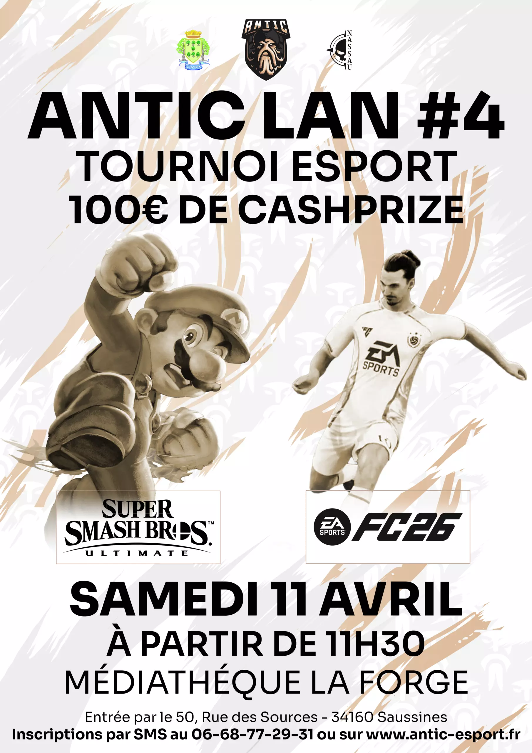 Antic LAN 4 tournoi esport Saussines avril 2026